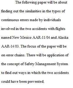 6.2 - Assignment Critical Analysis - Error Chains and SMS (PLG1)